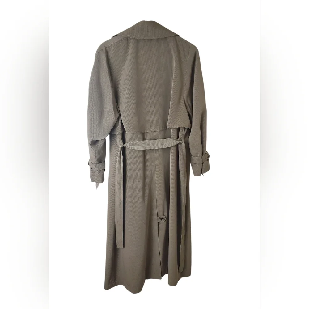 Vintage Utex Disign Trech Coat-Tan Beige Size 10 - Picture 5 of 7